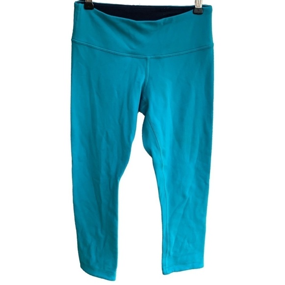 Lululemon Wunder Under Crop Reversible Leggings Women’s Size 4 - Picture 3 of 7